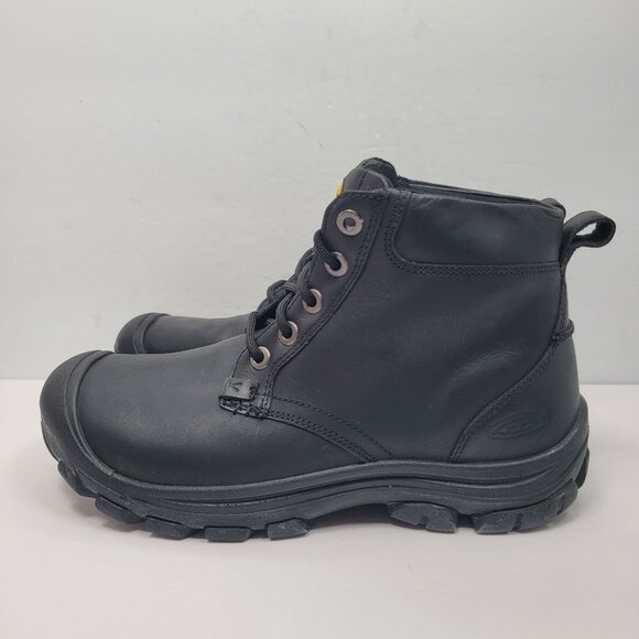 Keen Men's Black Leather Work Boots 1007680 US Size 7.5 Built in USA - Picture 2 of 9